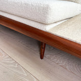 Adrian Pearsall Sofa w/ Travertine End Tables