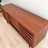 Solid Teak Credenza by Johannes Aasbjerg