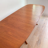 Danish Teak Dining Table w/ 2 Leaves