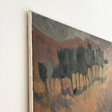Vintage Painting - Abstract Horses