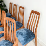 Set of 8 Vintage Teak Dining Chairs