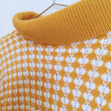 Yellow & White Knit Sweater