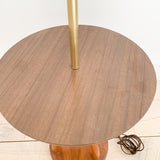 Mid Century Floor Lamp w/ Attached End Table