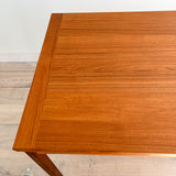 Danish Teak Expandable Dining Table w Rosewood Legs