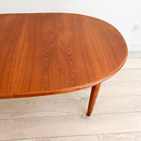 Danish Teak Dining Table w/ 2 Leaves