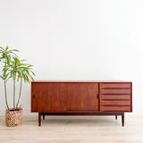 Solid Teak Credenza by Johannes Aasbjerg