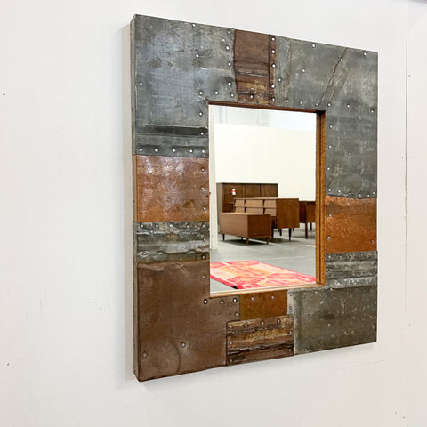 24” x 20” Recycled Metal Mirror (A)