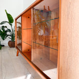 Danish Teak Curio Cabinet