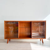 Danish Teak Curio Cabinet