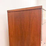 Formica Top Highboy w/ Sculpted Drawer Pulls