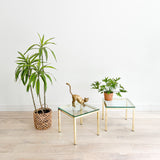 Pair of Brass End Tables by Pace