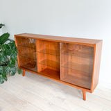 Danish Teak Curio Cabinet