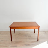 Danish Teak Expandable Dining Table w Rosewood Legs