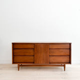 Mid Century Mahogany 9 Drawer Dresser