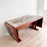 Danish Teak Tile Top Dining Table