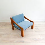 Solid Teak Lounge Chair - New Upholstery