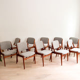 Set of 10 Arne Vodder Teak Dining Chairs