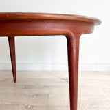 Johannes Andersen Teak Dining Table w/ 2 Leaves