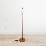 Mid Century Walnut Floor Lamp