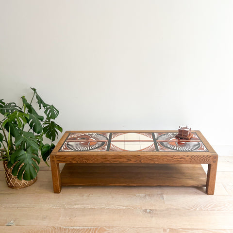 Vintage Southwestern Coffee Table w/ Coasters