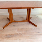 Danish Teak Dining Table w/ 2 Leaves