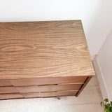 Mid Century Low 9 Drawer Dresser - Formica Top