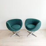 Pair of Vintage Swivel Chairs by Burris