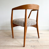 Vintage Sculpted Back Occasional Chair