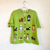 Lime Green Dog Sweater- Large