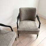 Pair of Lounge Chairs in Style of Gio Ponti