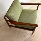 Mid Century Lounge Chair - New Green Upholstery