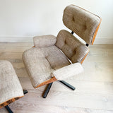 Eames Style Rosewood Lounge Chair + Ottoman