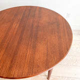 Johannes Andersen Teak Dining Table w/ 2 Leaves