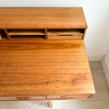 Danish Teak Flip Top Desk