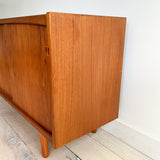 Danish Teak Credenza w/ Sliding Doors