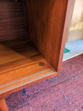 Danish Teak Credenza w/ Sliding Doors