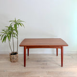 Arne Vodder Danish Teak Expandable Dining Table