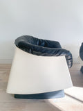 Pair Space Age Fiberglass Chairs by Vecta Group