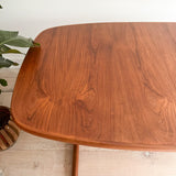 Danish Teak Skovby Dining Table w/ 2 Leaves