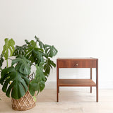 Mid Century Walnut Nightstand