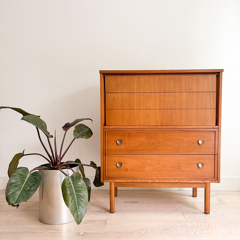 Mid Century Dixie Highboy Dresser