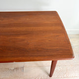 Arne Vodder Danish Teak Expandable Dining Table