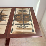 Danish Teak Tile Top Dining Table