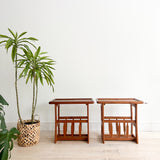 Pair of Vintage Teak End Tables