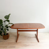 Danish Teak Skovby Dining Table w/ 2 Leaves