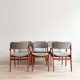 Set of 6 Erik Buch Dining Chairs - New Upholstery