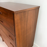 Formica Top Highboy w/ Sculpted Drawer Pulls