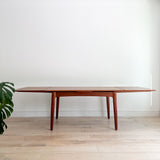 Arne Vodder Danish Teak Expandable Dining Table