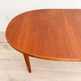 Danish Teak Dining Table w/ 2 Leaves