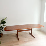 Danish Teak Skovby Dining Table w/ 2 Leaves